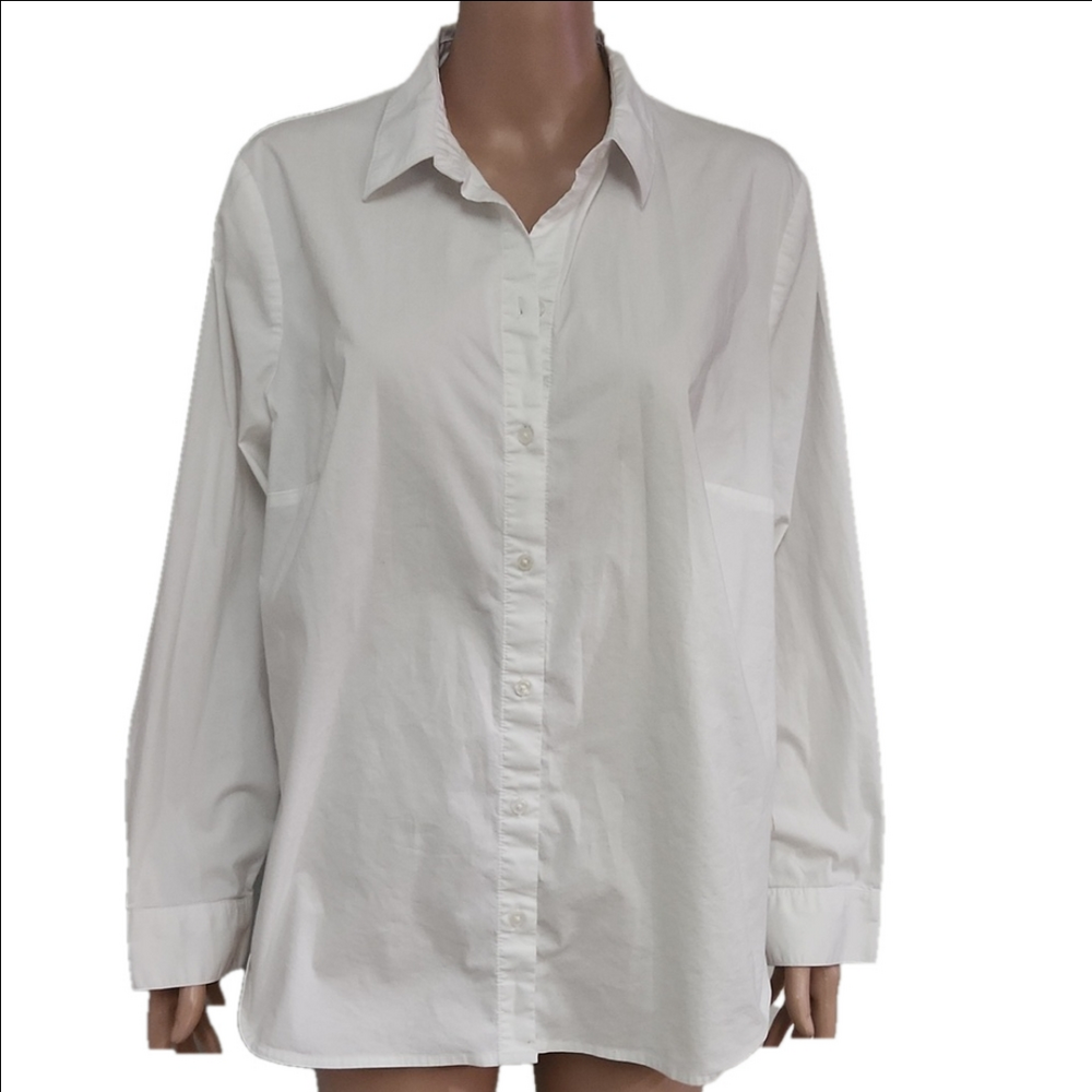 Classic White Button-Up Shirt